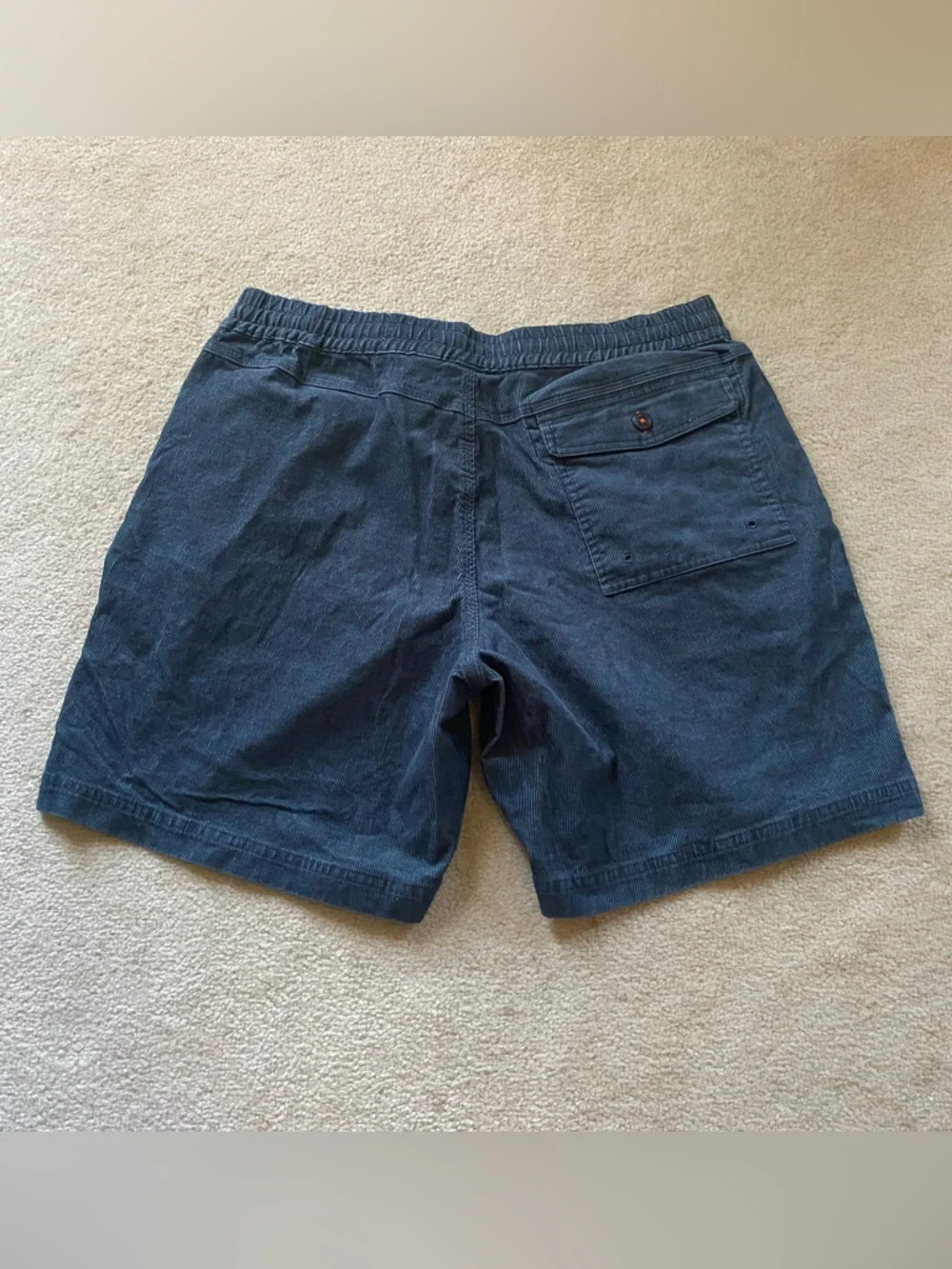 Howler Brothers Pressure Drop Cord Short Mens 34 Blue Drawstring Outdoor Stretch